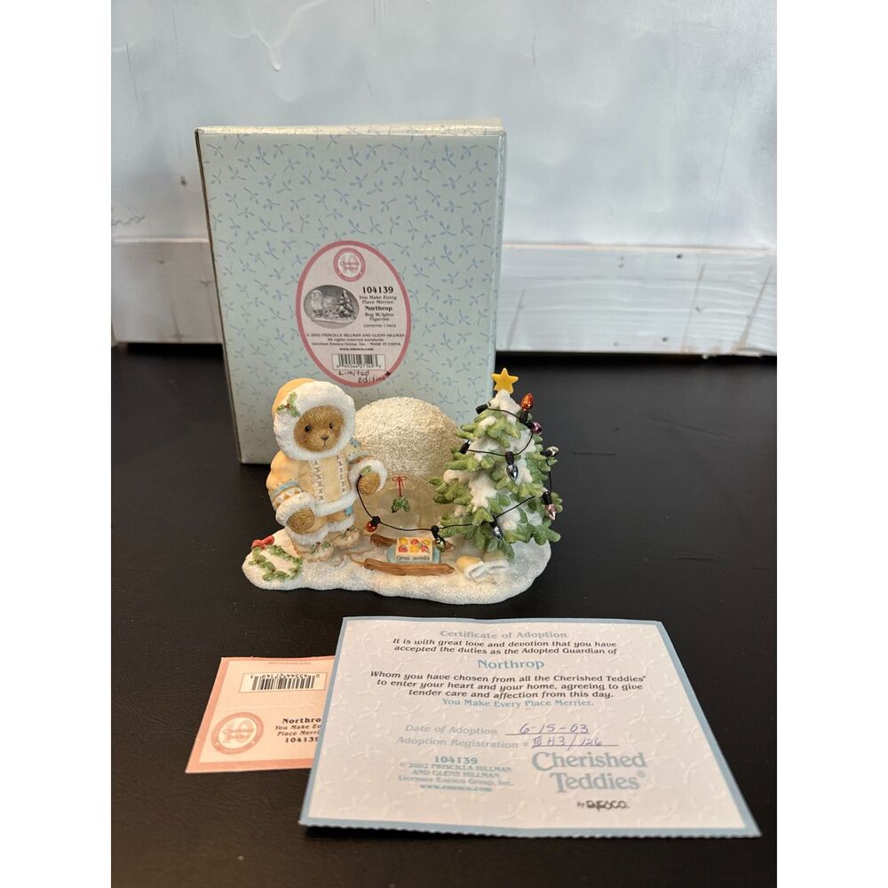 Cherished Teddies 104139 Northrop "You Make Every Place Merrier" Figurine